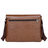 NNEOBA Men's Business Crossbody Shoulder Bag PU Leather