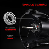 NNEOBA Ultralight Carbon Fiber Spinning Reel 9kg Max Drag Black