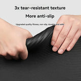 NNEOBA Extra Thick Non Slip Yoga Mat Durable NBR Rubber Black