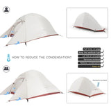 NNEOBA Ultralight Camping Tent Backpack Tent