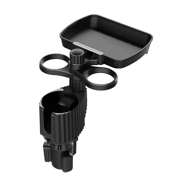 NNEOBA Car Cup Holder Expander Tray Detachable Food & Drink Tray Black