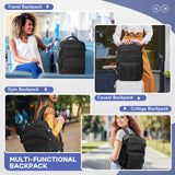 NNEOBA Vacuum Compression Travel Backpack with Pump Black