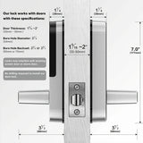 NNEOBA Smart WiFi Fingerprint Door Lock with App & NFC Access