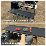 NNEOBA Folding Double Camping Stool Black
