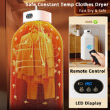 Portable Electric Clothes Dryer with Remote Control