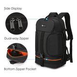 NNEOBA Camera Backpack Reflective StripeTripod Straps Orange