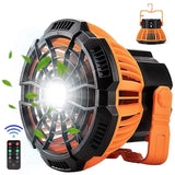 NNEOBA Portable Camping Fan with LED Lantern