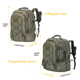 NNEOBA 60L Expandable Tactical Backpack Molle Green