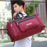 NNEOBA Nylon Travel Duffel Bag Red