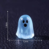 10 Pcs Luminous Ghost Figures – Glow-in-the-Dark Mini Halloween Decorations for Home, Garden & Miniature Landscapes