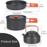 NNEOBA Outdoor Camping Cookware Set Orange