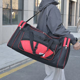 NNEOBA Travel Gym Bag with Side Pocket Red