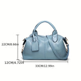 NNEOBA Women's Large Capacity Oil Wax Leather Tote Bag