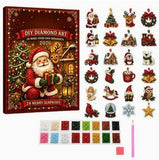 24-Day Mini Christmas Brick Ornament Advent Calendar,Unique Designs, Buildable Bricks, Hanging Loops Included, Holiday Countdown