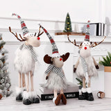 NNEOBA Radiant Reindeer: Large Standing Elk Plush Doll with LED Lights