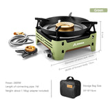 NNEOBA Camping Gas Stove Cassette Furnace Green