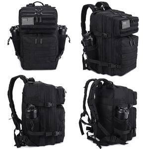 NNEOBA 45L Tactical Backpack with Built-In Cooler Black