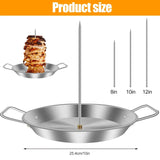 NNEOBA Vertical Meat Skewer Rack Silver