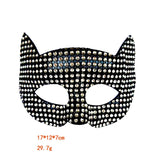 Shiny Cat Ear Masks Cosplay Halloween Party Costume Accessories Long Gloves Sexy Bling Kitten Half Masks