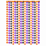 Runtowo 1 × 2M Pumpkin Foil Fringe Backdrop