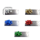 50pcs Mini Star Gift Bows 5 Color Self-Adhesive Bows