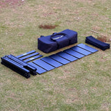 NNEOBA IGT 4-Unit Outdoor Camping Ultralight Folding Table Black