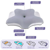 NNEOBA Butterfly Memory Foam Pillow Neck Support Grey