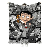 NNEOBA Comedy Character Flannel Throw Blanket