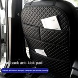 NNEOBA Universal Car Seat Back Protector with Organizer Pocket Black