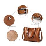 NNEOBA Vintage Leather Shoulder Handbag