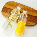 NNEOBA 1000ml Glass Water Bottle  Transparent