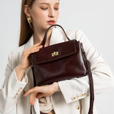 Women's Genuine Leather Crossbody Satchel