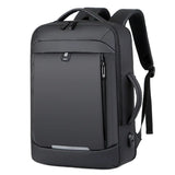 NNEOBA Leather Laptop Backpack Black