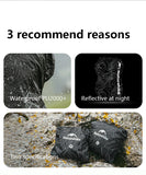 NNEOBA Reflective Backpack Rain Cover Black