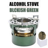 NNEOBA Portable Outdoor Alcohol Stove Green
