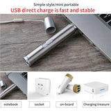 NNEOBA Mini Flashlight Pointer USB Rechargeable 3-in-1