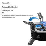 NNEOBA Camping Gas Stove 6800W Three-Star Black