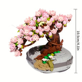 NNEOBA Cherry Flower Potted Succulent Bonsai