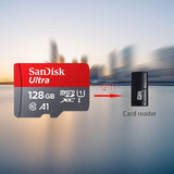 128GB Sandisk Ultra MicroSDXC Memory Card U1 Class 10 A1