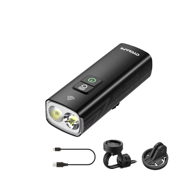 NNEOBA Multi-Function Bike Front Light Black