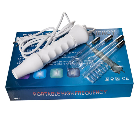 NNEOBA 4-in-1 Portable High-Frequency Beauty Device - Spot Remover, Facial Care, Spa Derma Wand