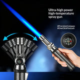 Adjustable 5-Angle Butane Torch Lighter with Compass