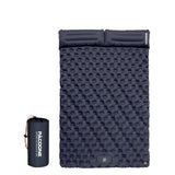 NNEOBA Extra-Wide Double Inflatable Camping Mattress Folding Pad Blue