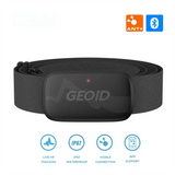 NNEOBA Heart Rate Monitor Chest Strap Bluetooth 4.2 And ANT+ ECG Sensor Black