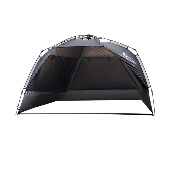 NNEOBA 3–4 Person One-Touch Camping Tent Silver Coated Black