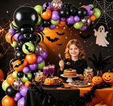 125-Piece Halloween Balloon Garland Arch Kit