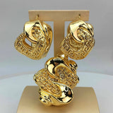 NNEOBA Bold Earrings & Necklace Set