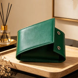 Portable PU Leather Watch Travel Case – Dustproof Watch Storage Pouch with Soft Flannel Lining