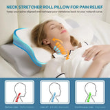 NNEOBA Ergonomic Memory Foam Pillow Orthopedic Neck & Shoulder Support White