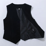 Women's Velvet Cropped Vest
